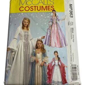 McCall's Adult Princess Costume MP363 Size 8 10 12 14 16 18 20 22 UNCUT Cosplay